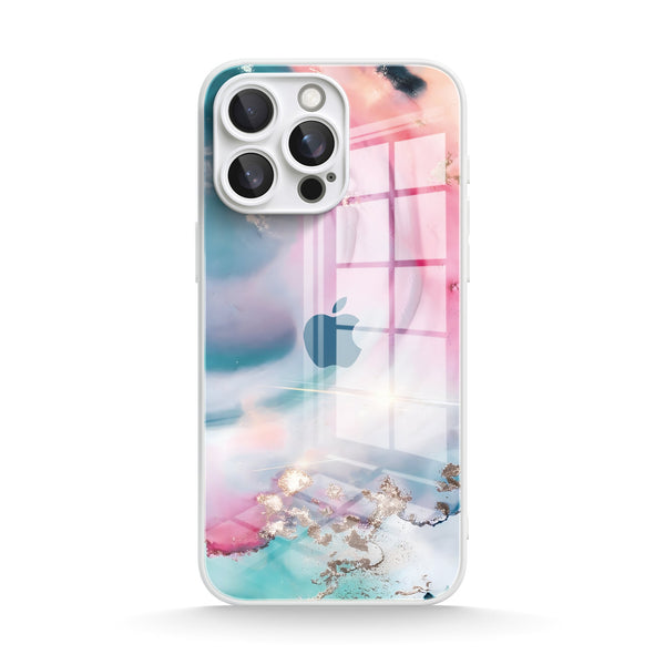 Powder Green | IPhone Series Tempered Glass Case