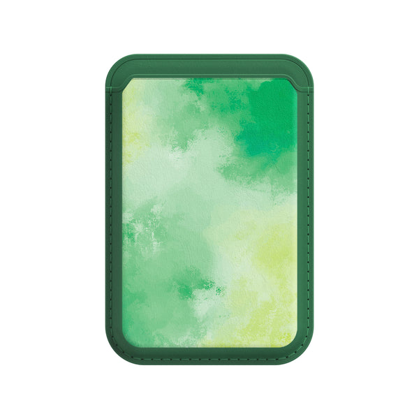 Green Shade | Leather Wallet with MagSafe