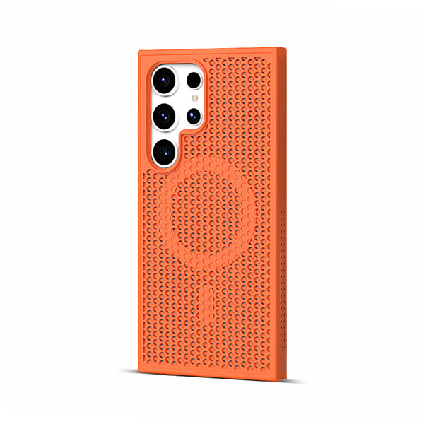 Vitality Orange | Samsung Magsafe Honeycomb Cooling Case