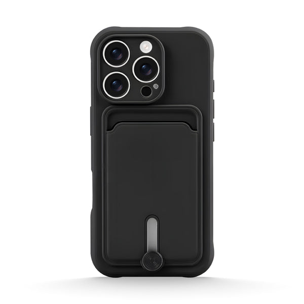 Noble Black | iPhone Card Holder Mobile Phone Case