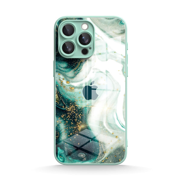 Gilt Jade | IPhone Series Tempered Glass Case