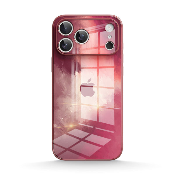 Berry Red | IPhone Series Tempered Glass Case