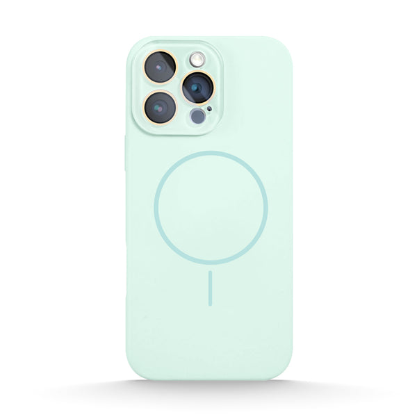Light Cyan | iPhone Lens Protection Silicone Protective Case