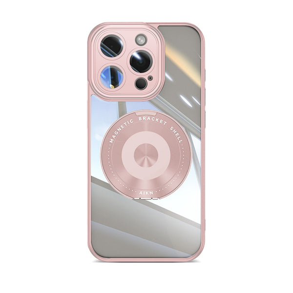 Light Pink | iPhone MagSafe 360 Degree Stand Eagle Eye Semi-Transparent Case