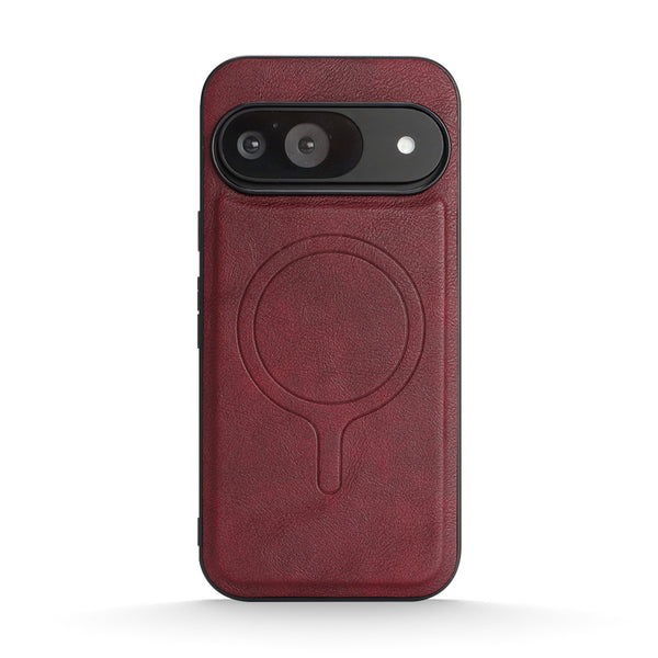 Wine Red | Google MagSafe Combo Leather Case