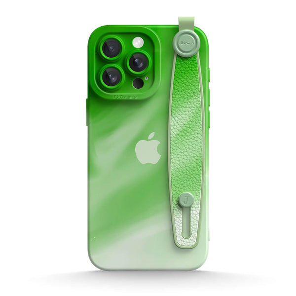 Green and White | iPhone Series Multifunctional Wristband Case