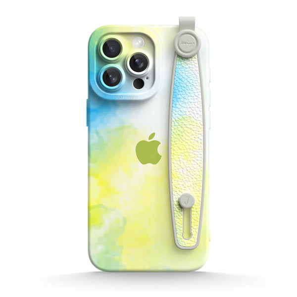 Yellow Blue | iPhone Series Multifunctional Wristband Case