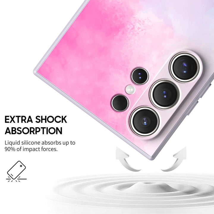 Sputter-Pink Blue Purple | Samsung Series Impact Resistant Protective Case