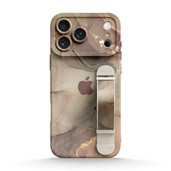 Elegant Brown | iPhone Series Multifunctional Wristband Case