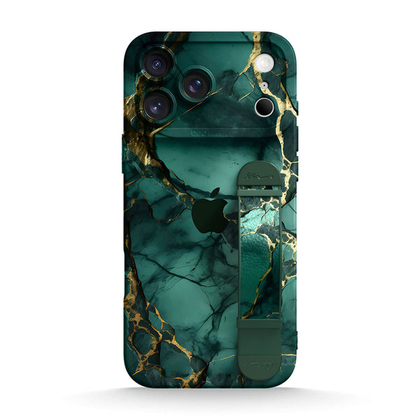 Broken Agate Green | iPhone Series Multifunctional Wristband Case