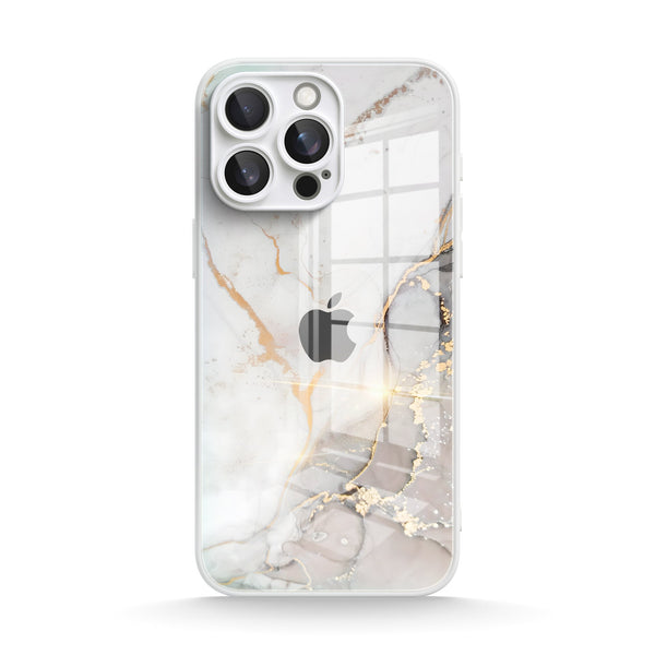 Gray Gold Sand | IPhone Series Tempered Glass Case