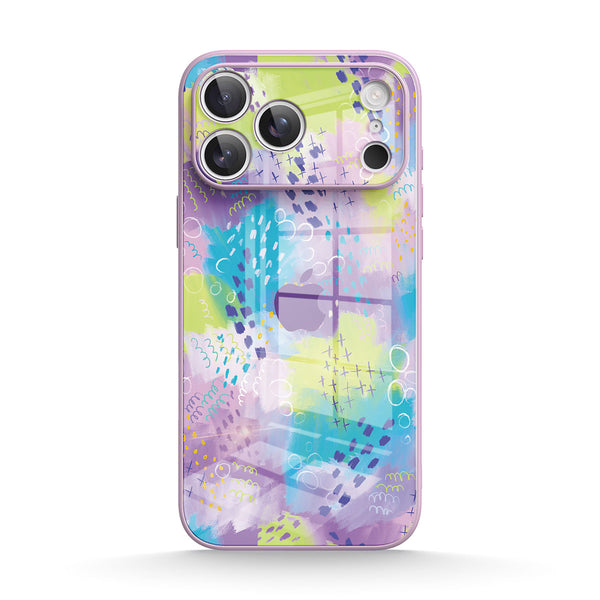 Fluttering Lavender | IPhone Series Tempered Glass Case