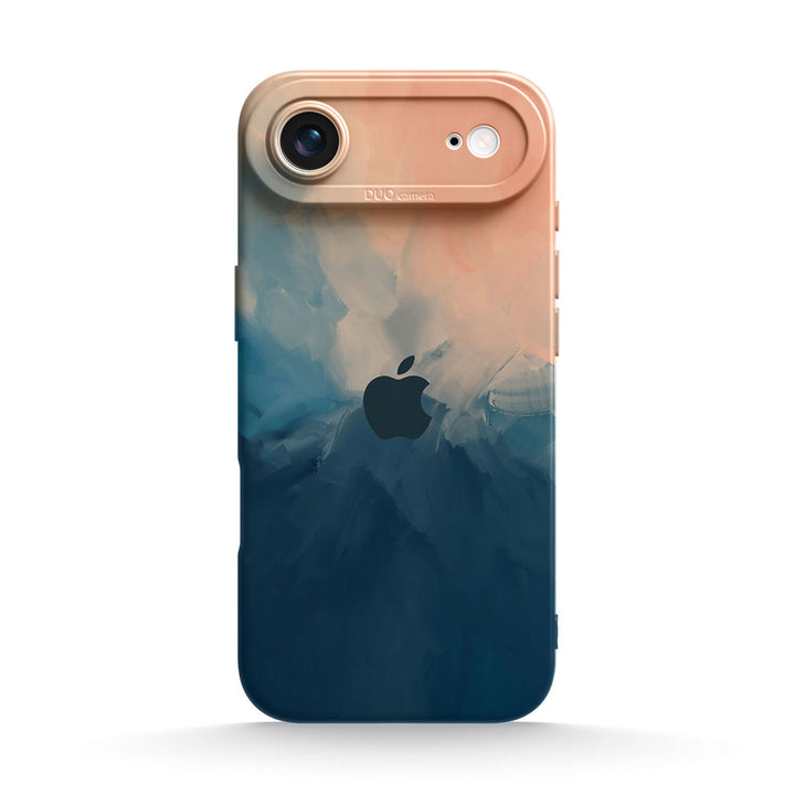 Beige Blue | IPhone Series Impact Resistant Protective Case