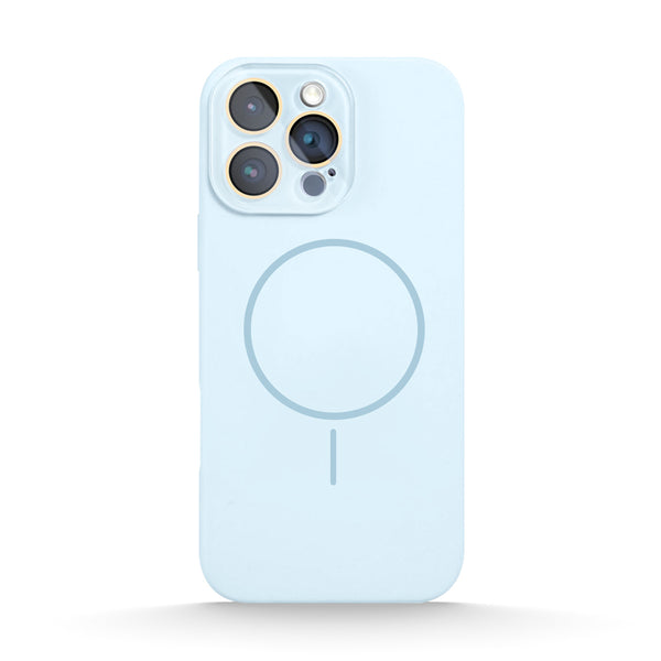 Light Blue | iPhone Lens Protection Silicone Protective Case
