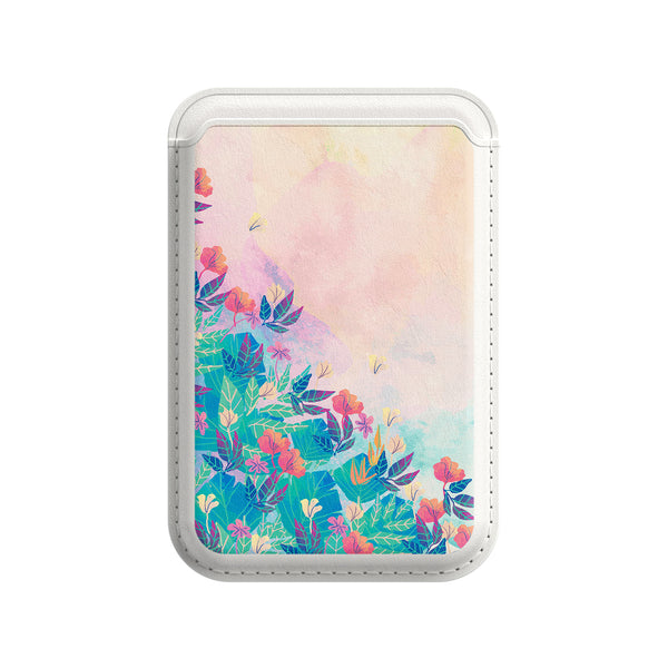Spring Feeling | Leather Wallet with MagSafe