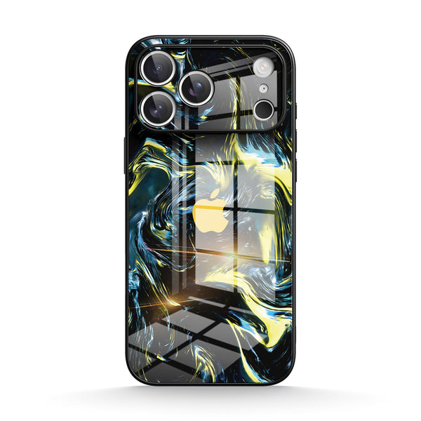 Dark Gold Matter | IPhone Series Tempered Glass Case