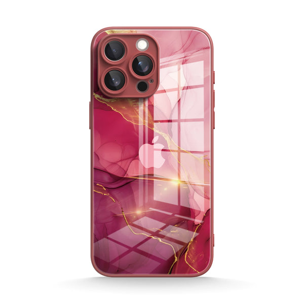 Agate Rose Gold | IPhone Series Tempered Glass Case