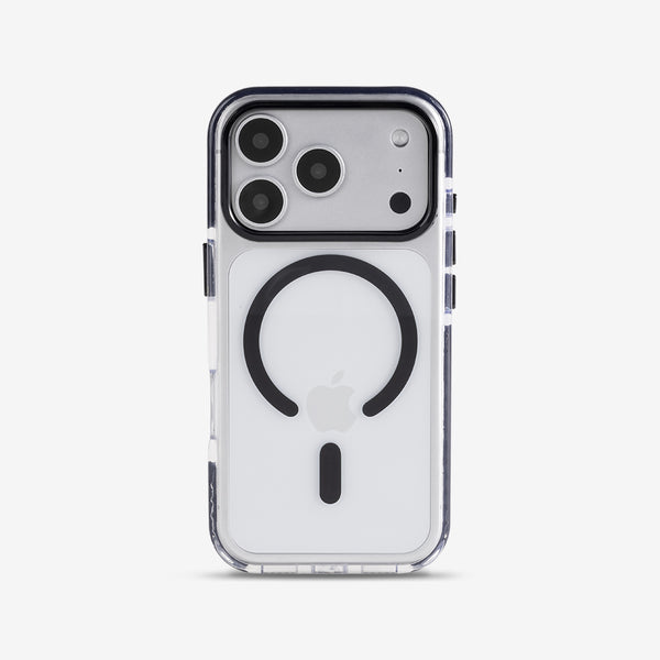 Black | iPhone MagSafe Impact-Resistant Clear Case