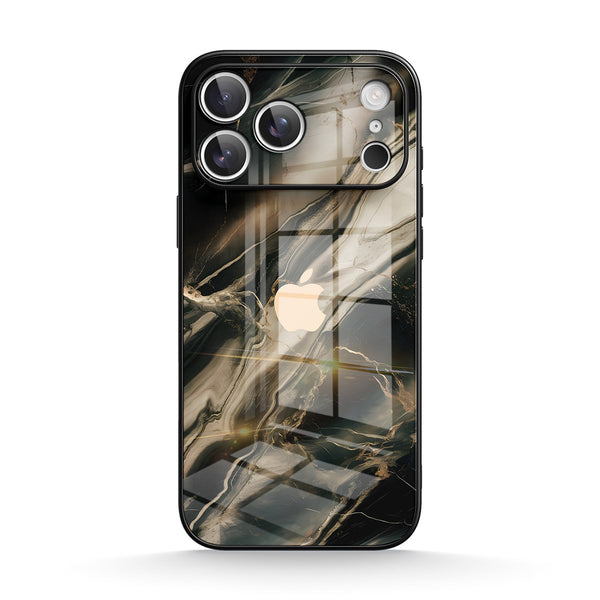 Gilded Black | IPhone Series Tempered Glass Case
