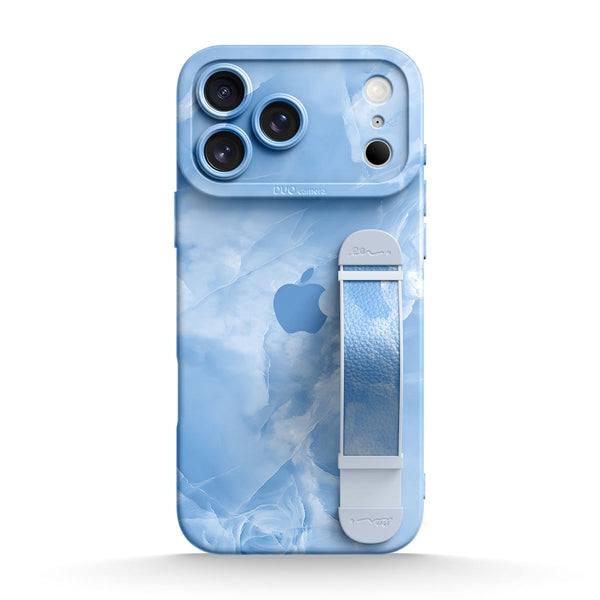 Ice Crack Blue | iPhone Series Multifunctional Wristband Case