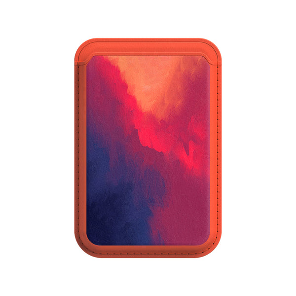 Fiery Red | Leather Wallet with MagSafe