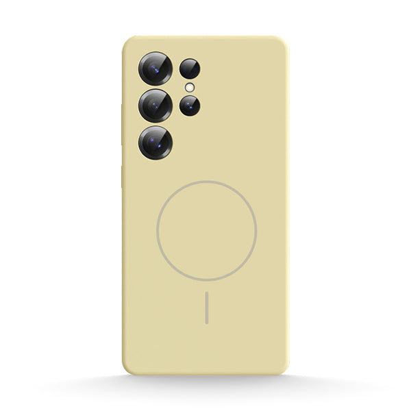 Cream Yellow | Samsung Liquid Silicone MagSafe Case