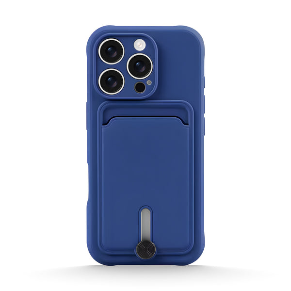 Navy Blue | iPhone Card Holder Mobile Phone Case
