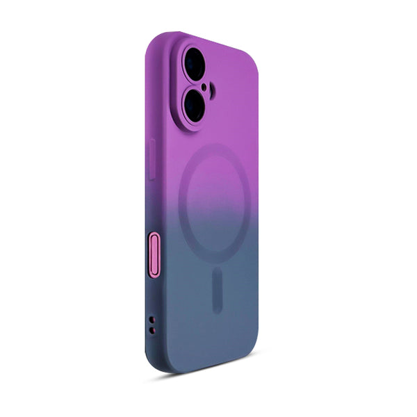 Purple-Gray | iPhone MagSafe Gradient Silicone Case