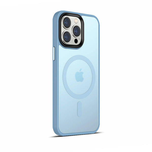 Light Blue | iPhone MagSafe Translucent Matte Case