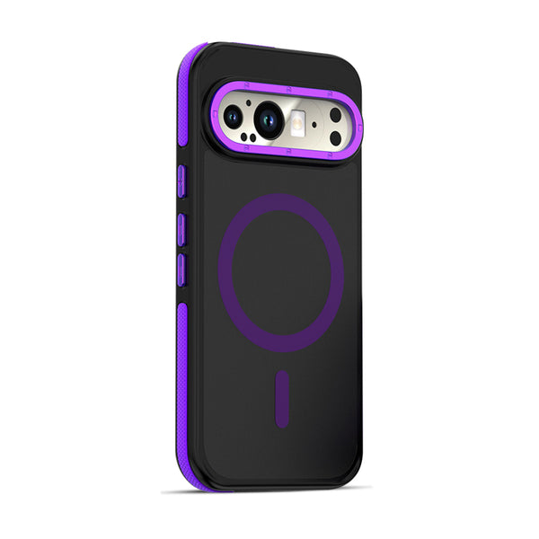 Black Purple | Google MagSafe Color Edge Clear Case