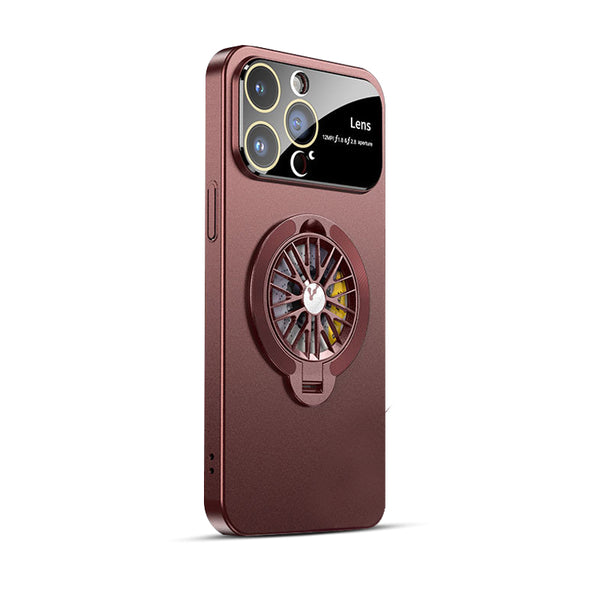 Burgundy Red | iPhone MagSafe Gyroscope Bracket Case