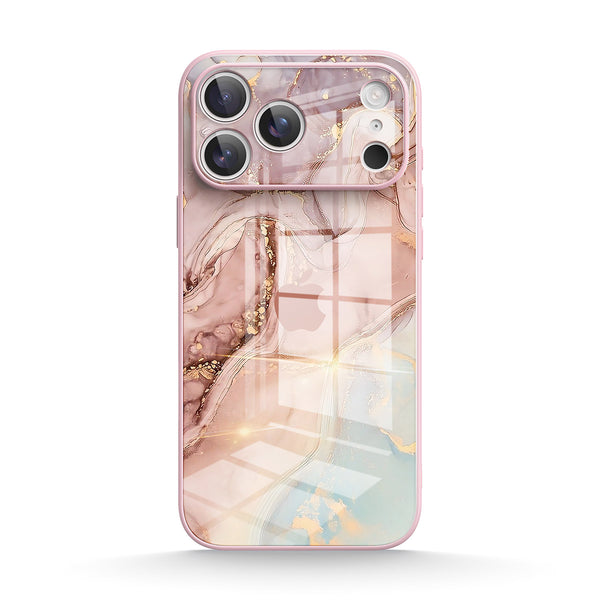 Elegant Powder | IPhone Series Tempered Glass Case