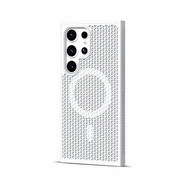 White | Samsung Magsafe Honeycomb Cooling Case