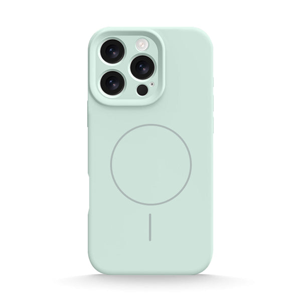 Light Cyan | iPhone Touch AI Button MagSafe Silicone Case