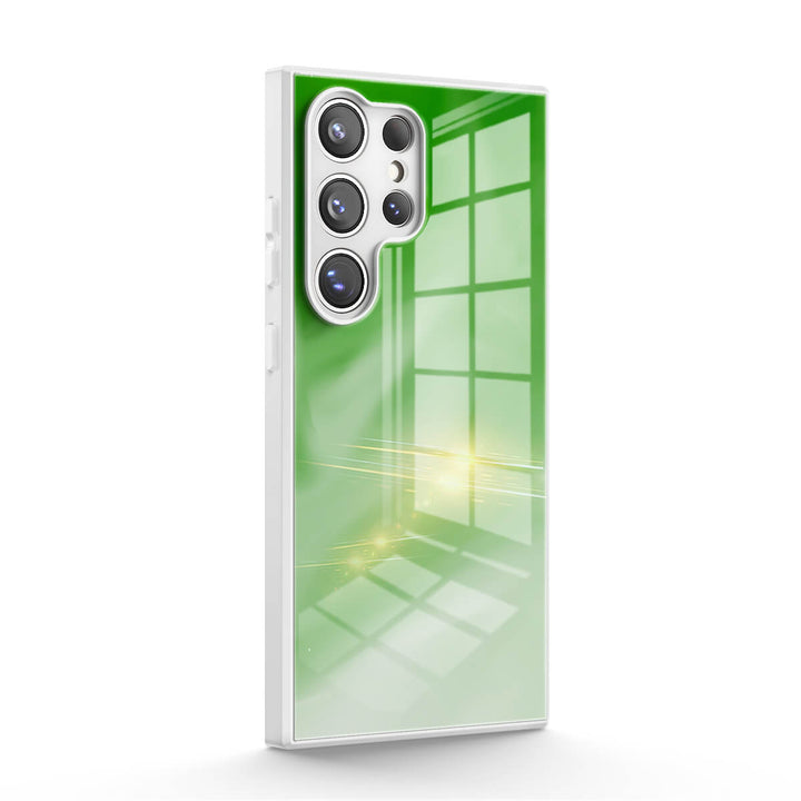 Green and White | Samsung Series Impact Resistant Protective Case