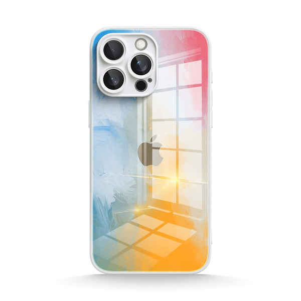 Pebble Color | IPhone Series Tempered Glass Case