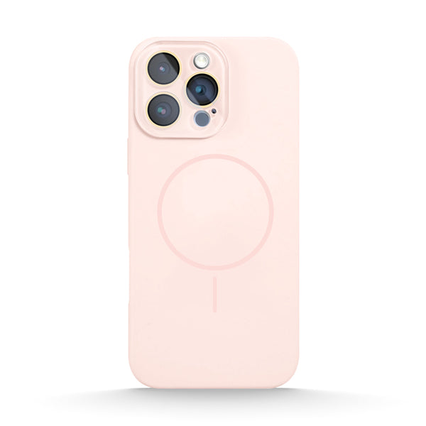 Light Pink | iPhone Lens Protection Silicone Protective Case