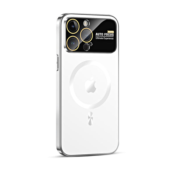 White | iPhone Magsafe Matte Plating Case