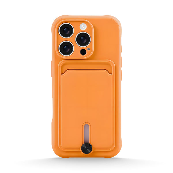 Vitality Orange | iPhone Card Holder Mobile Phone Case