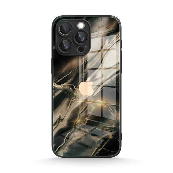Gilded Black | IPhone Series Tempered Glass Case