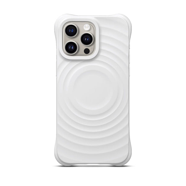 White | iPhone MagSafe Corrugated Silicone Case
