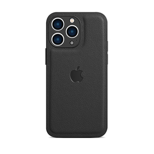 Graphite Black | iPhone Leather Phone Case