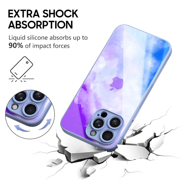 Watercolor Pink Blue | IPhone Series Impact Resistant Protective Case