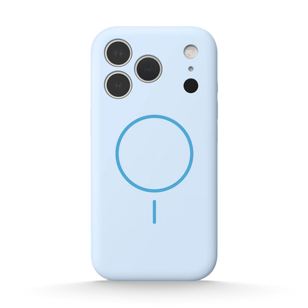 Light Blue | iPhone Series Liquid Silicone MagSafe Case