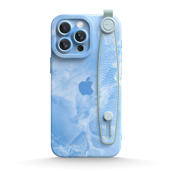 Ice Crack Blue | iPhone Series Multifunctional Wristband Case