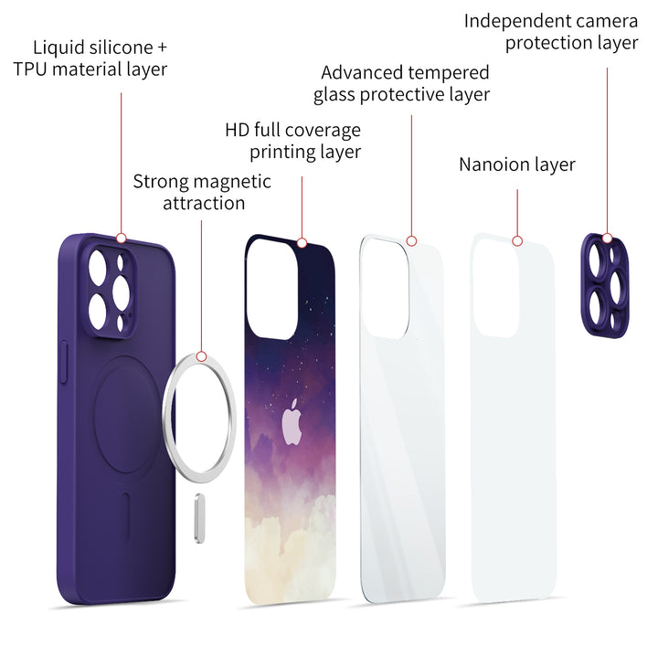 Astral Purple Blue | IPhone Series Impact Resistant Protective Case