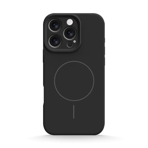 Noble Black | iPhone Touch AI Button MagSafe Silicone Case