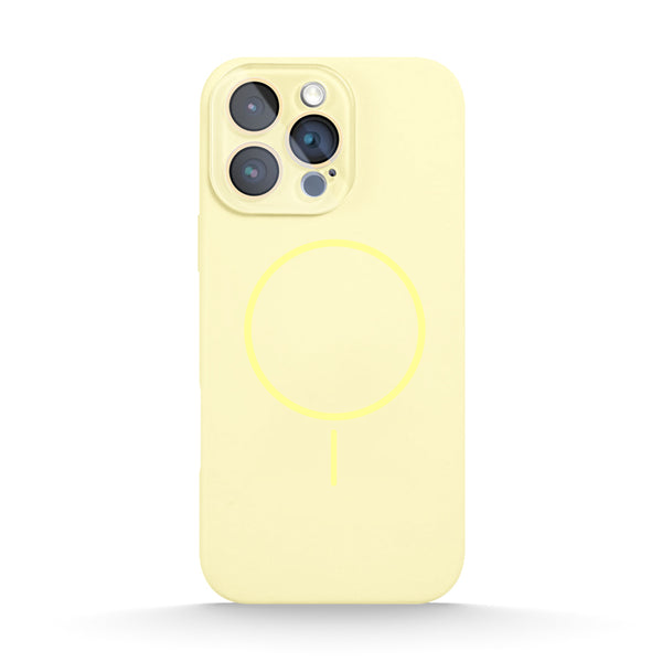 Light Yellow | iPhone Lens Protection Silicone Protective Case