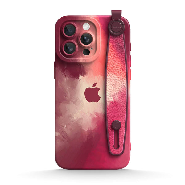 Berry Red | iPhone Series Multifunctional Wristband Case