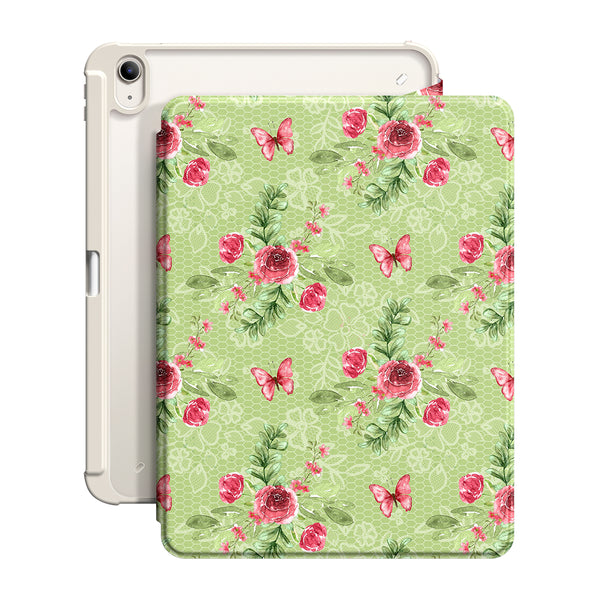 Butterfly Among Flowers | iPad Series Snap 360° Stand Impact Resistant Case